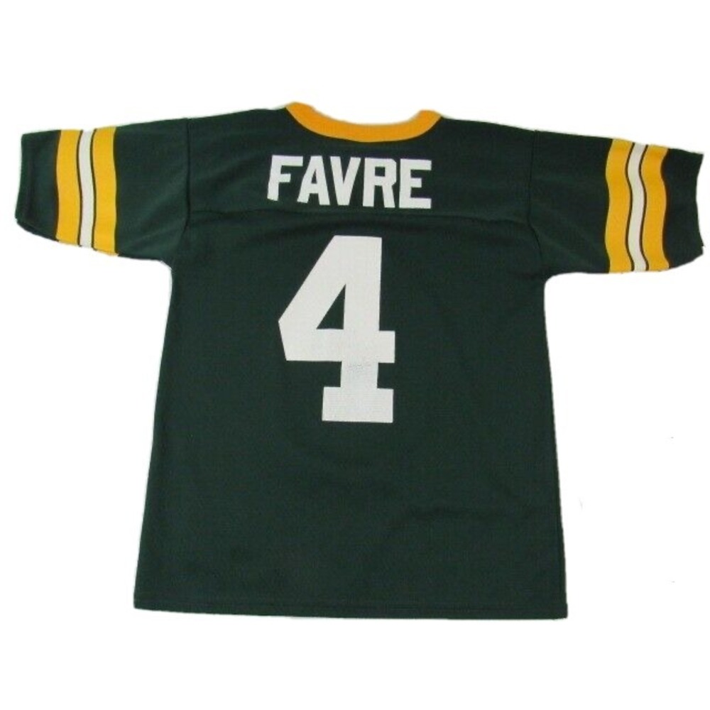 NIKE NFL Logo 7 Green Bay Brett Favre #4 Youth Jersey - Size M‎ 10-12
